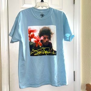 Jimi Hendrix Sky Blue T-shirt
